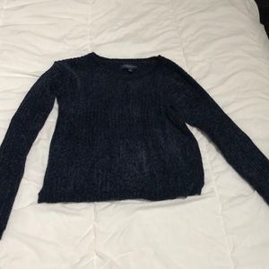 Knitted Navy Blue Sweater